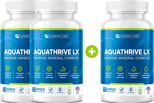 Elementa Labs Aquathrive LX Marine Mineral Complex — 3 bottles
